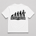 Ape Street Evolution Graphic White Tee