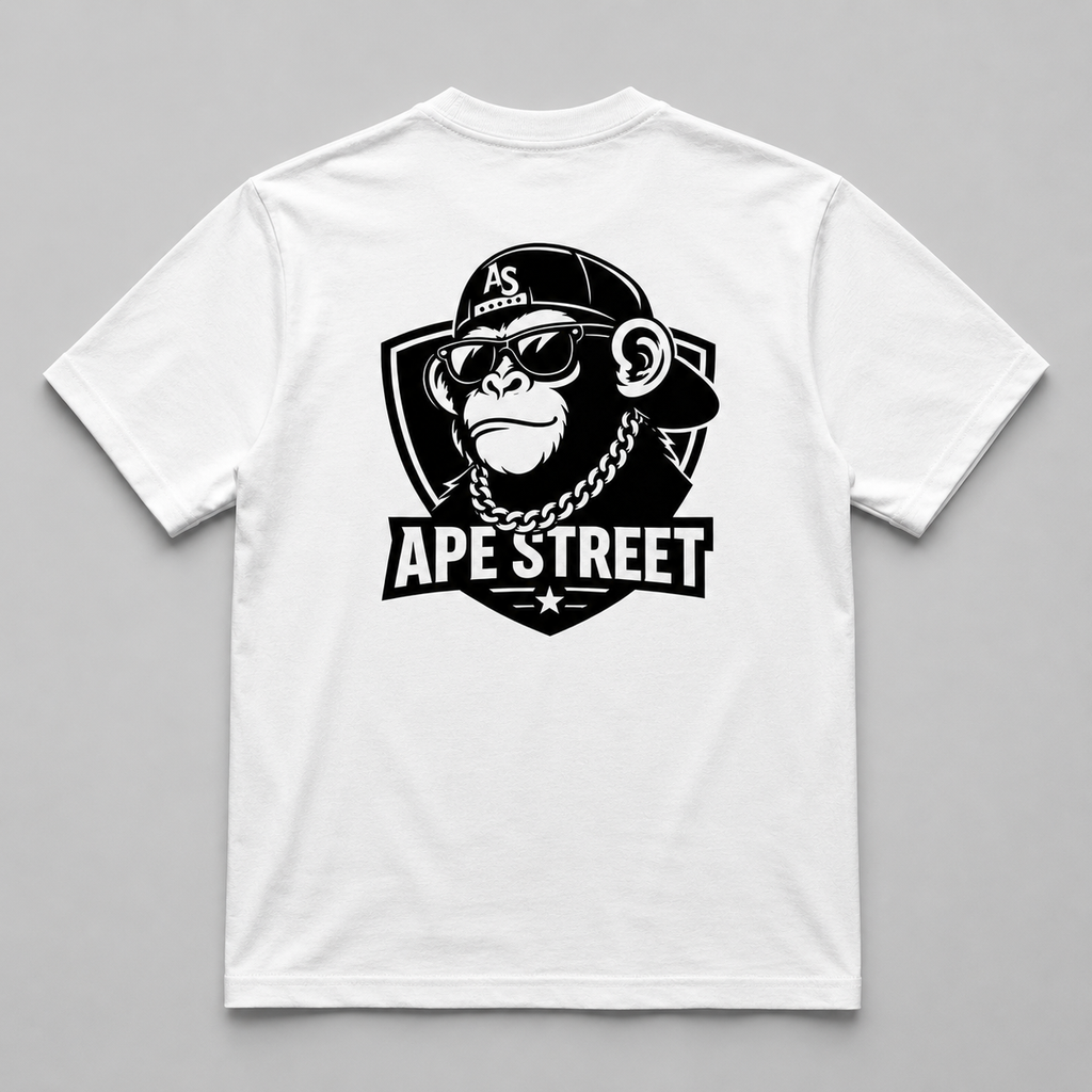 Ape Street OG Chimp Graphic White Tee