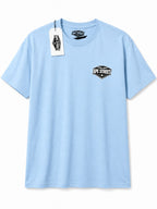 Ape Street Apezilla Comic Book Tee in light blue, front view.