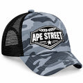 Ape Street grey camo trucker cap