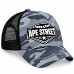 Ape Street grey camo trucker cap