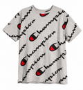 Champion Men's Grey Repeat Logo Tshirt XL