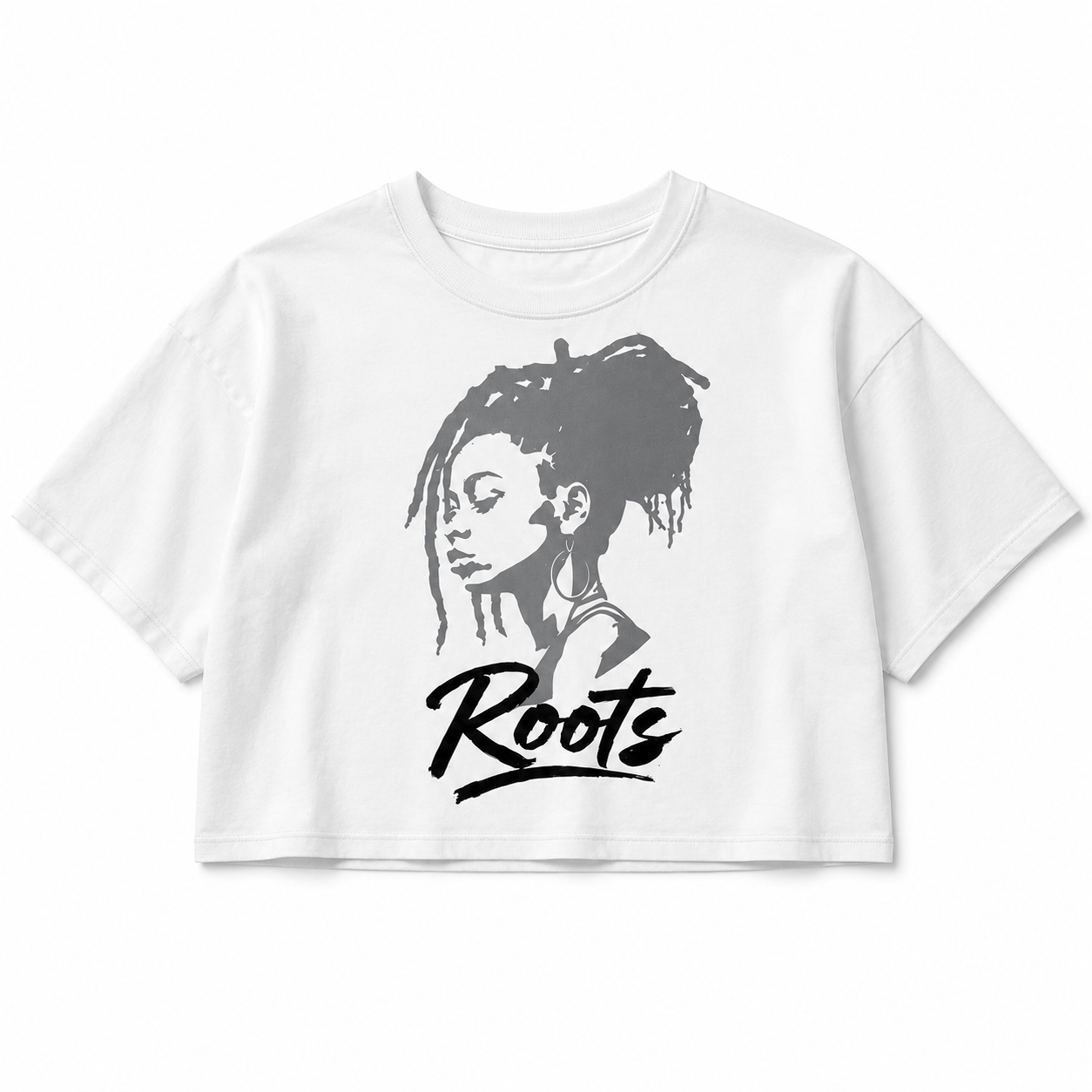 Roots Women's Cropped Graphic T-Shirt – Afro Heritage Streetwear Tee