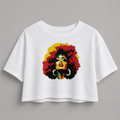 Caribbean Soul Cropped Graphic T-Shirt – Women's Culture & Confidence Crop Top