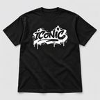 Moda Originals Iconic full-length T-shirt in Black, front view
