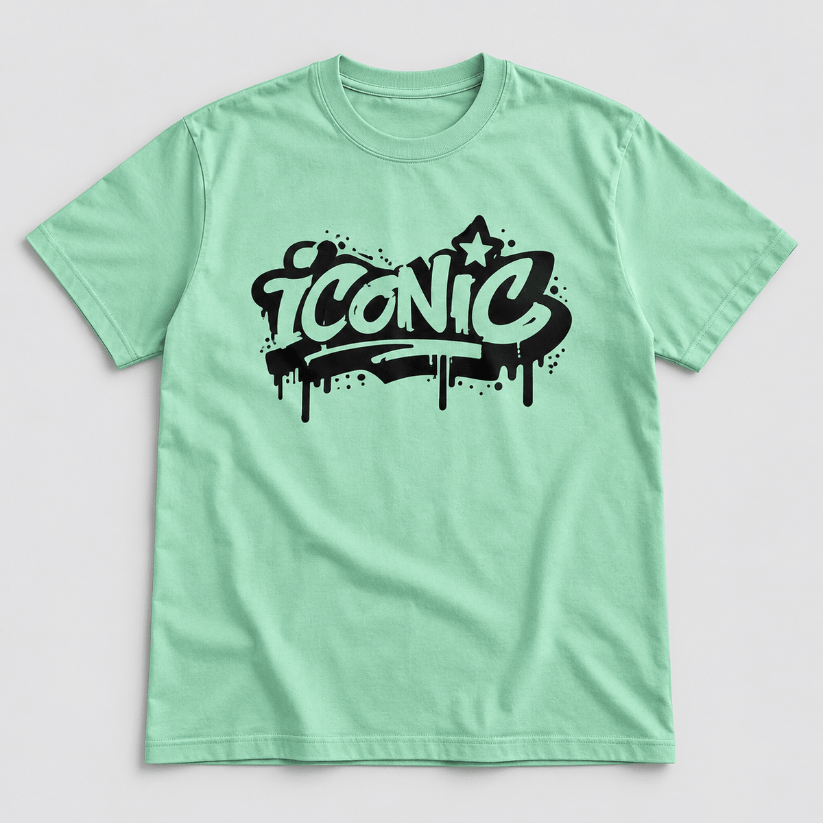 Moda Originals Iconic full-length T-shirt in Mint, front view