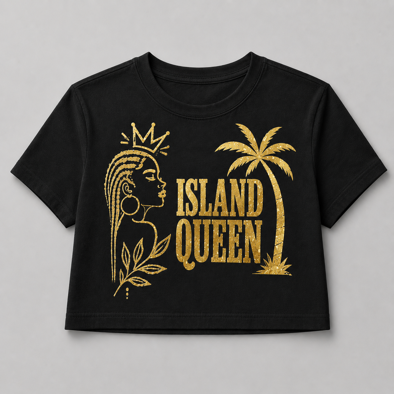 Moda Originals Island Queen Black with Gold Tee