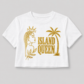 Moda Originals Island Queen White with Gold Tee