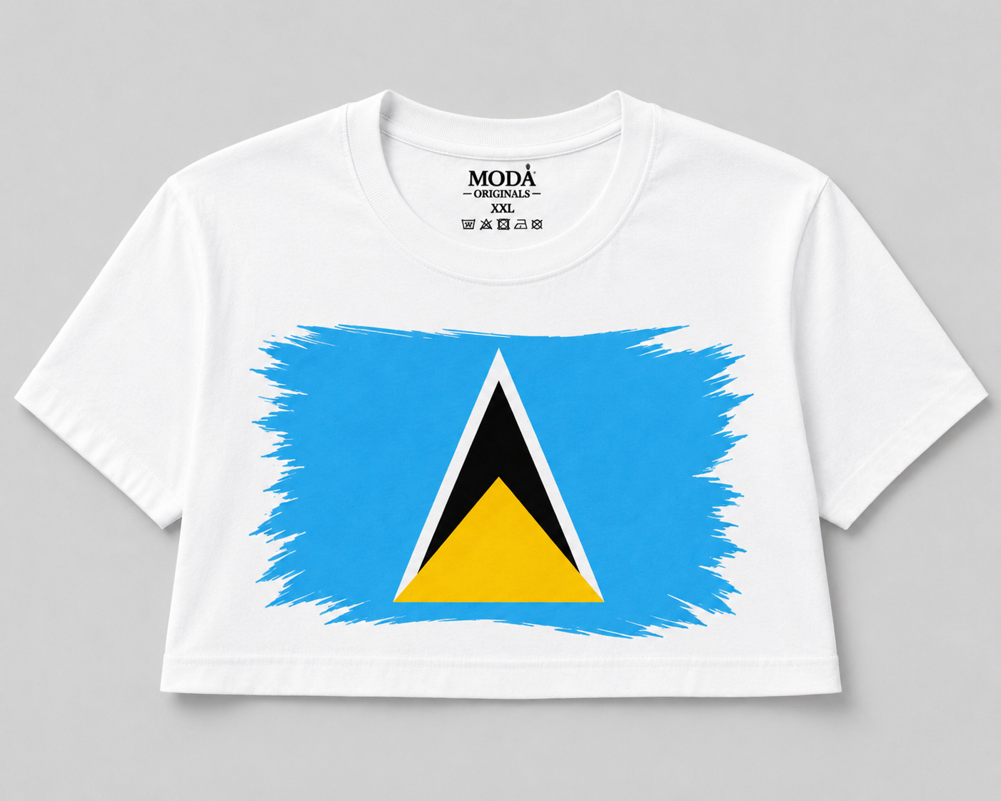 Wear Your Flag Caribbean Graphic T-Shirt | Full Size & Cropped Tee