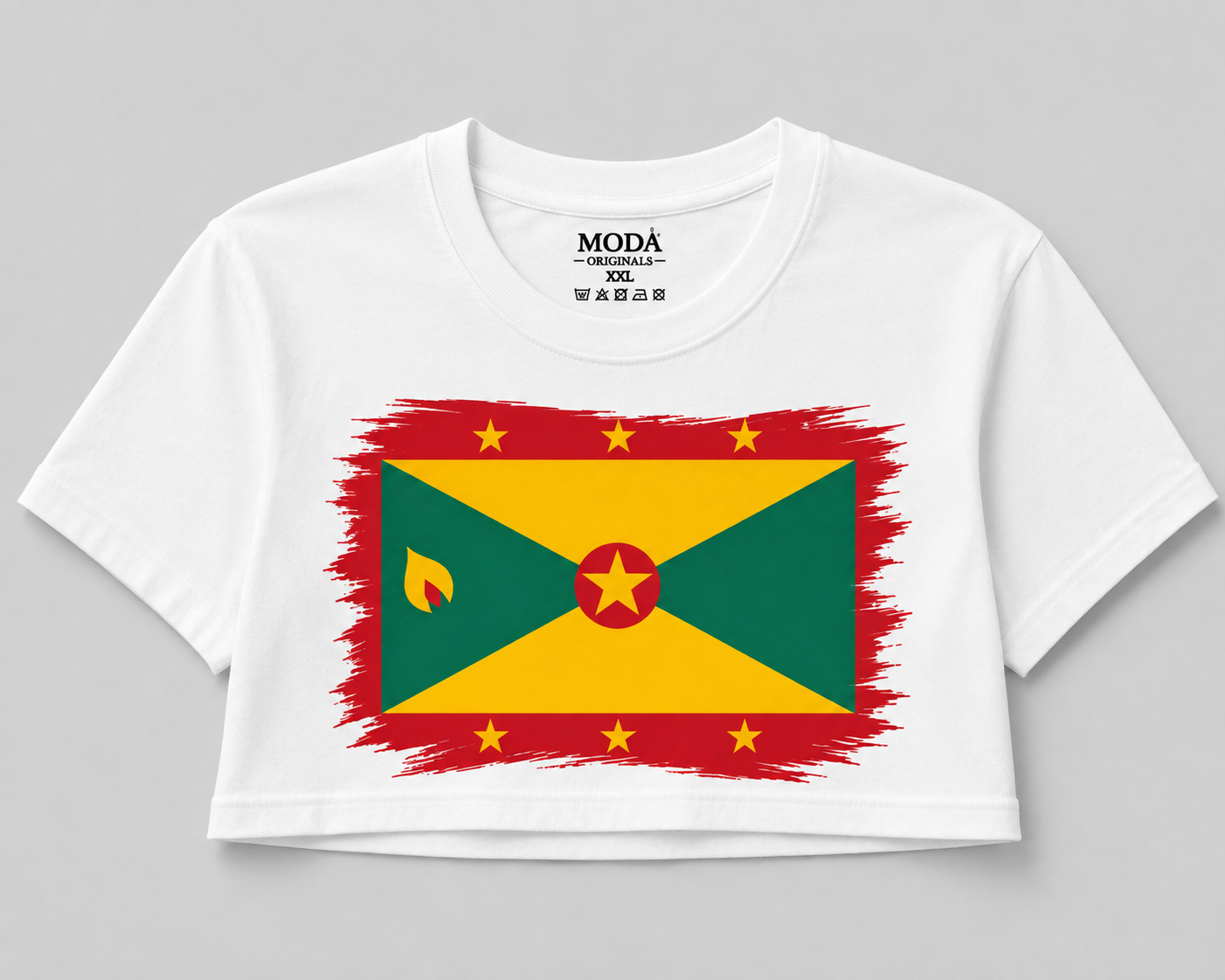 Wear Your Flag Caribbean Graphic T-Shirt | Full Size & Cropped Tee