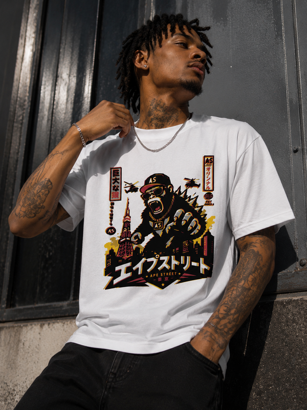 Ape Street Apezilla Graphic T-Shirt | Japanese Kaiju Streetwear Tee
