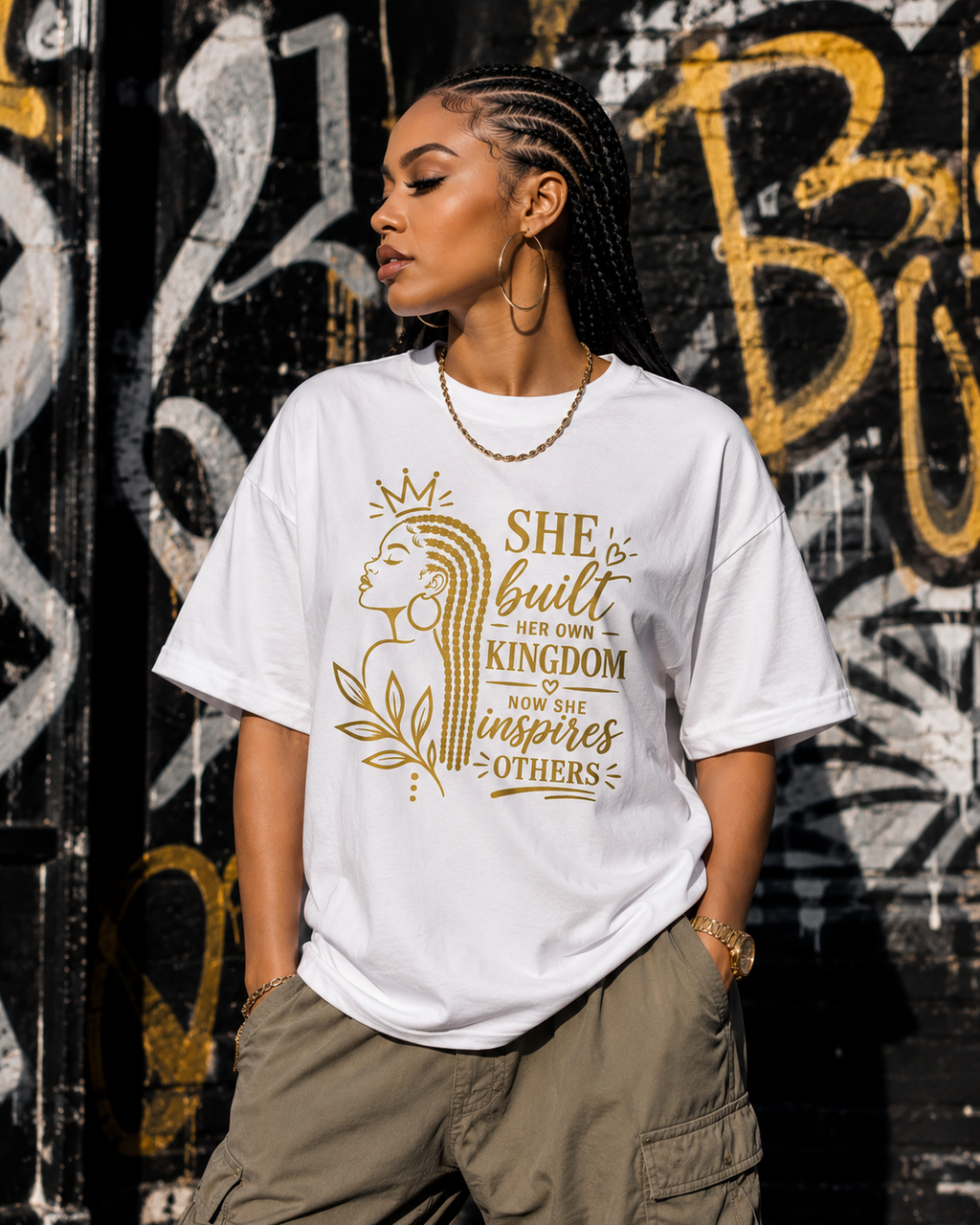 She Built Her Own Kingdom Graphic Full Size / Cropped T-Shirt