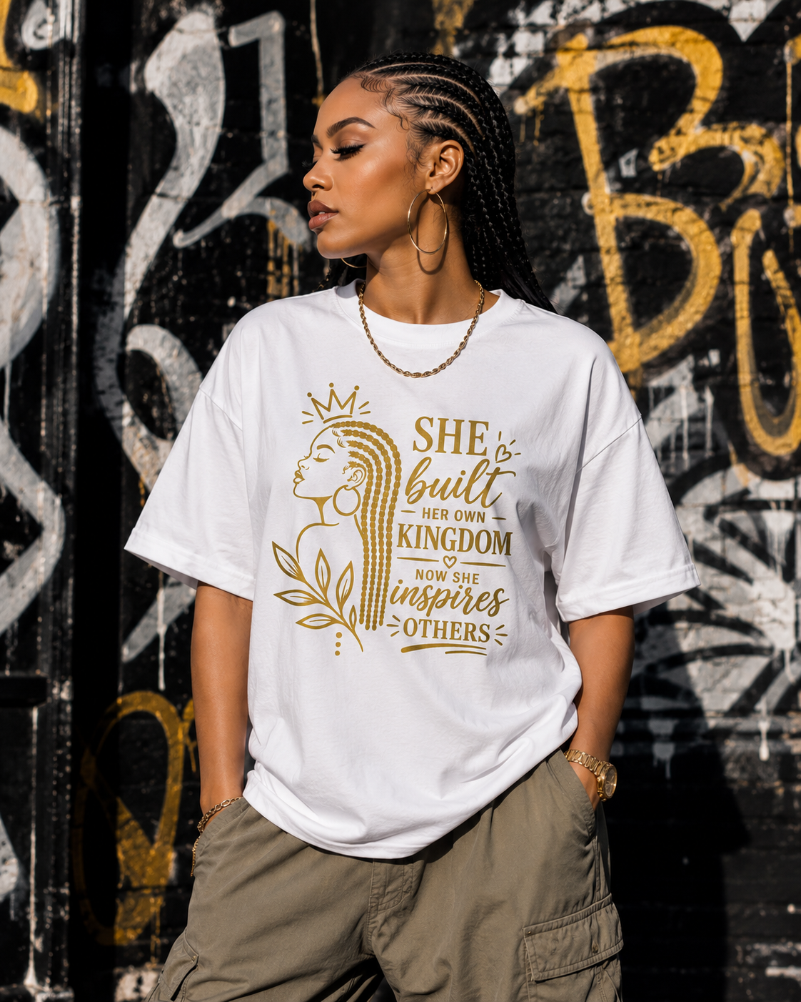 She Built Her Own Kingdom Graphic Full Size / Cropped T-Shirt