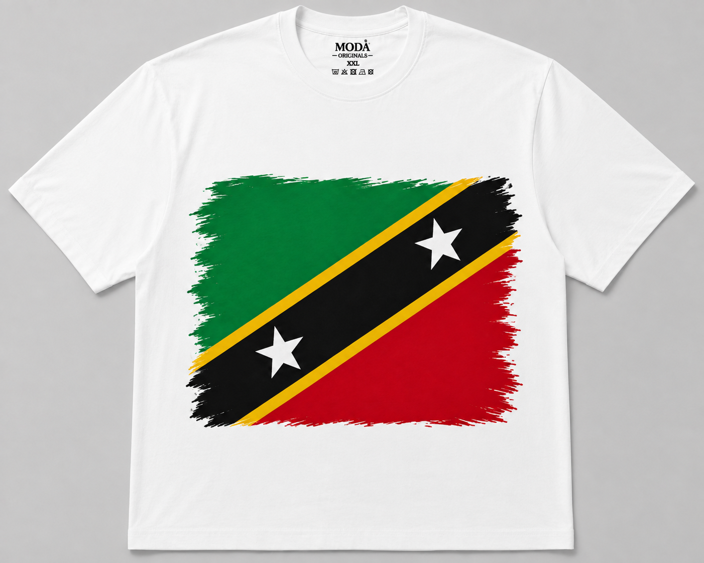 Wear Your Flag Caribbean Graphic T-Shirt | Full Size & Cropped Tee
