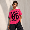 Moda Originals Malibu 86 Athletic Graphic T-Shirt – Pink – Size L