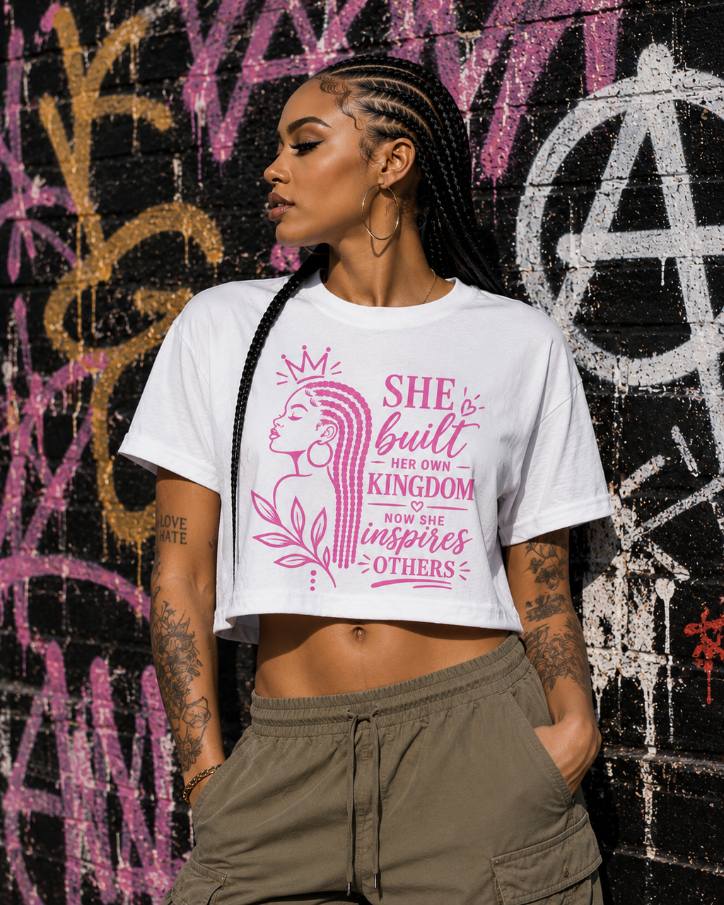 She Built Her Own Kingdom Graphic Full Size / Cropped T-Shirt
