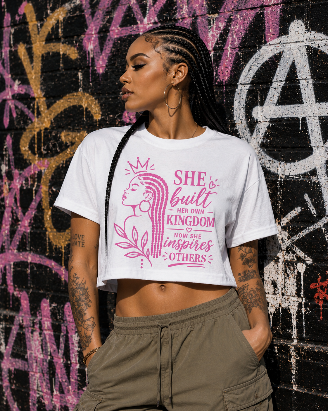She Built Her Own Kingdom Graphic Full Size / Cropped T-Shirt