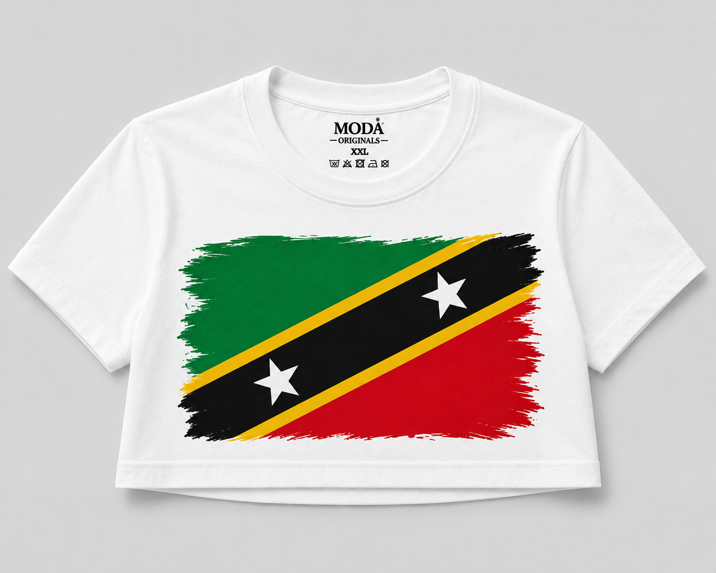 Wear Your Flag Caribbean Graphic T-Shirt | Full Size & Cropped Tee