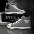 Ape Street OG Chimp High-Top Canvas Trainers – Grey