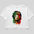 Roots & Rhythm – Afro Pop Cropped Graphic T-Shirt