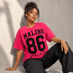 Moda Originals Malibu 86 pink athletic graphic T-shirt in Size L with a bold varsity-inspired design.