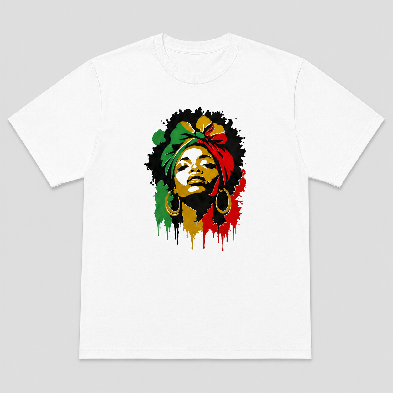 Roots & Rhythm – Afro Pop Graphic Full Size / Cropped T-Shirt