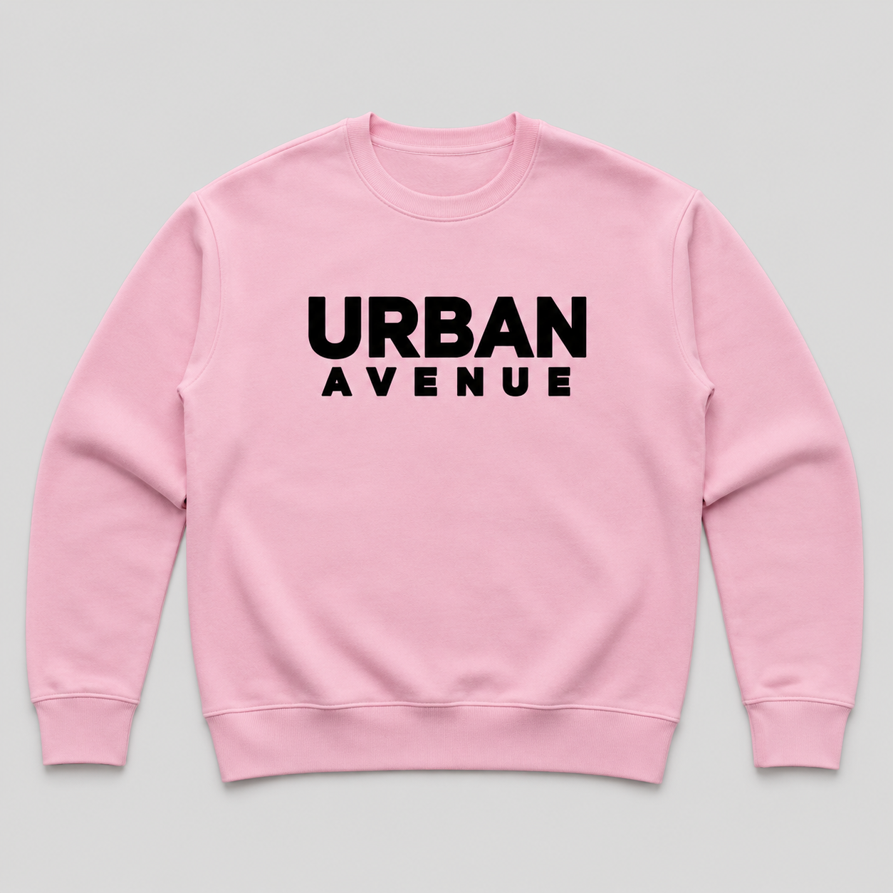 Urban Avenue Pink Premium Crewneck Sweatshirt
